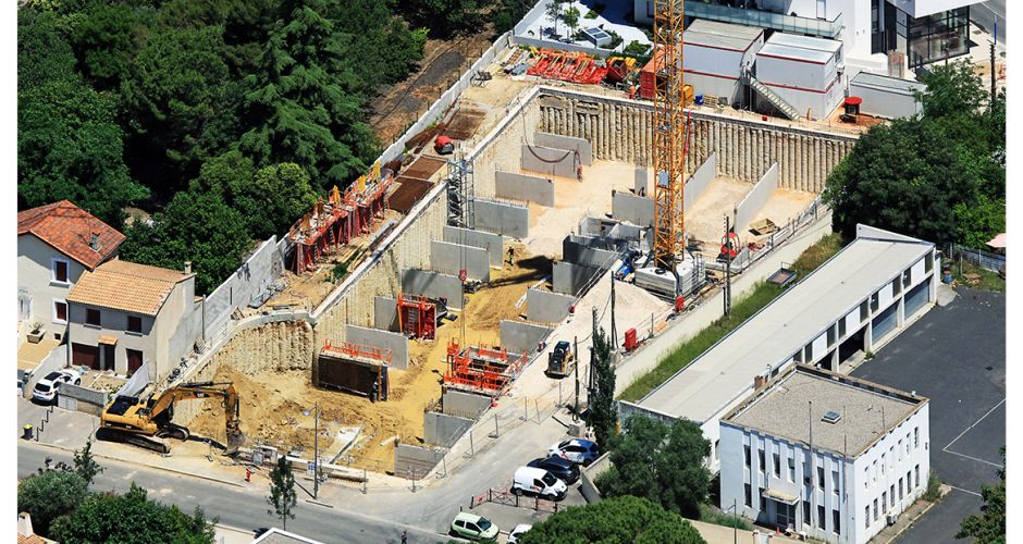 Giraud/construction/logements/Montpellier/béton/neuf