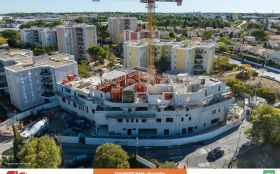 ACM ZAC POMPIGNANE - Avancement chantier à fin octobre 2025 - Photographie réalisée par Drone-OPS ACM ZAC POMPIGNANE