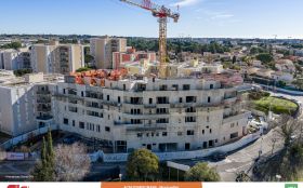 ACM ZAC POMPIGNANE - Avancement chantier à fin janvier 2026 - Photographie réalisée par Drone-OPS ACM ZAC POMPIGNANE