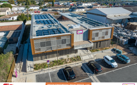 MAISON DES SOLIDARITES - Avancement chantier à fin novembre 2025 - Photographie réalisée par Drone-OPS MAISON DES SOLIDARITES